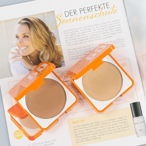 אבקת פודרה עם מקדם הגנה SPF 50